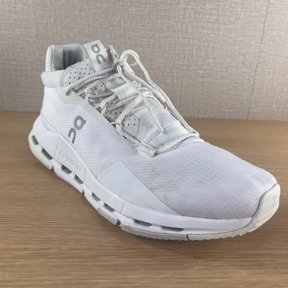On Cloudnova Mens Running Shoes White All White Low Top Sneakers 3ME30210198 12